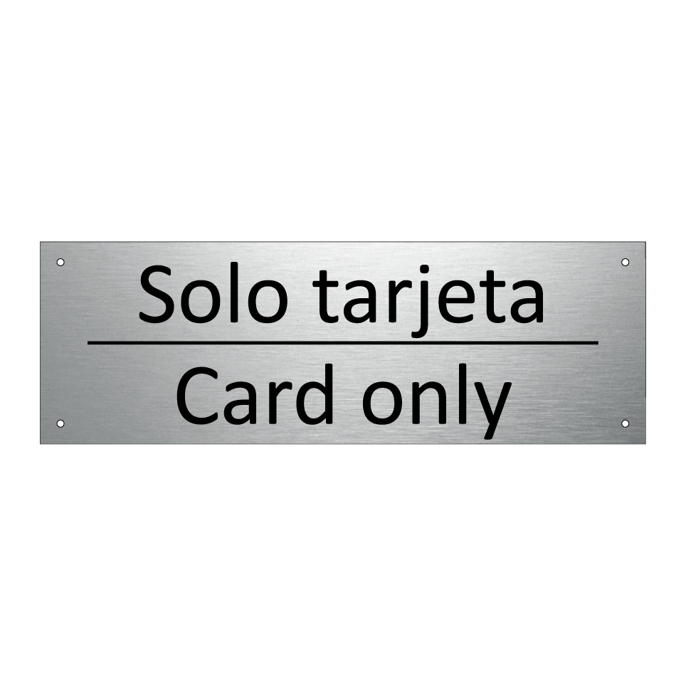 Solo tarjeta - Card only