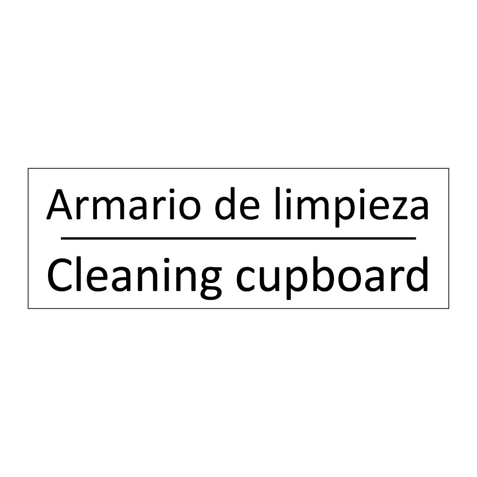 Armario de limpieza - Cleaning cupboard