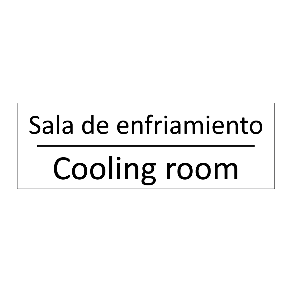 Sala de enfriamiento - Cooling room