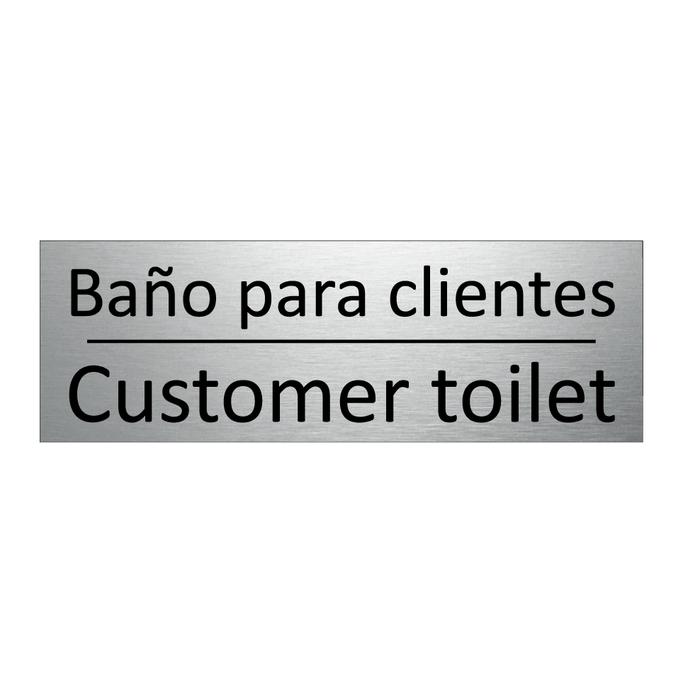 Baño para clientes - Customer toilet