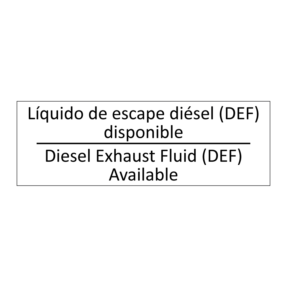 Líquido de escape diésel /.../ - Diesel Exhaust Fluid (DEF) /.../