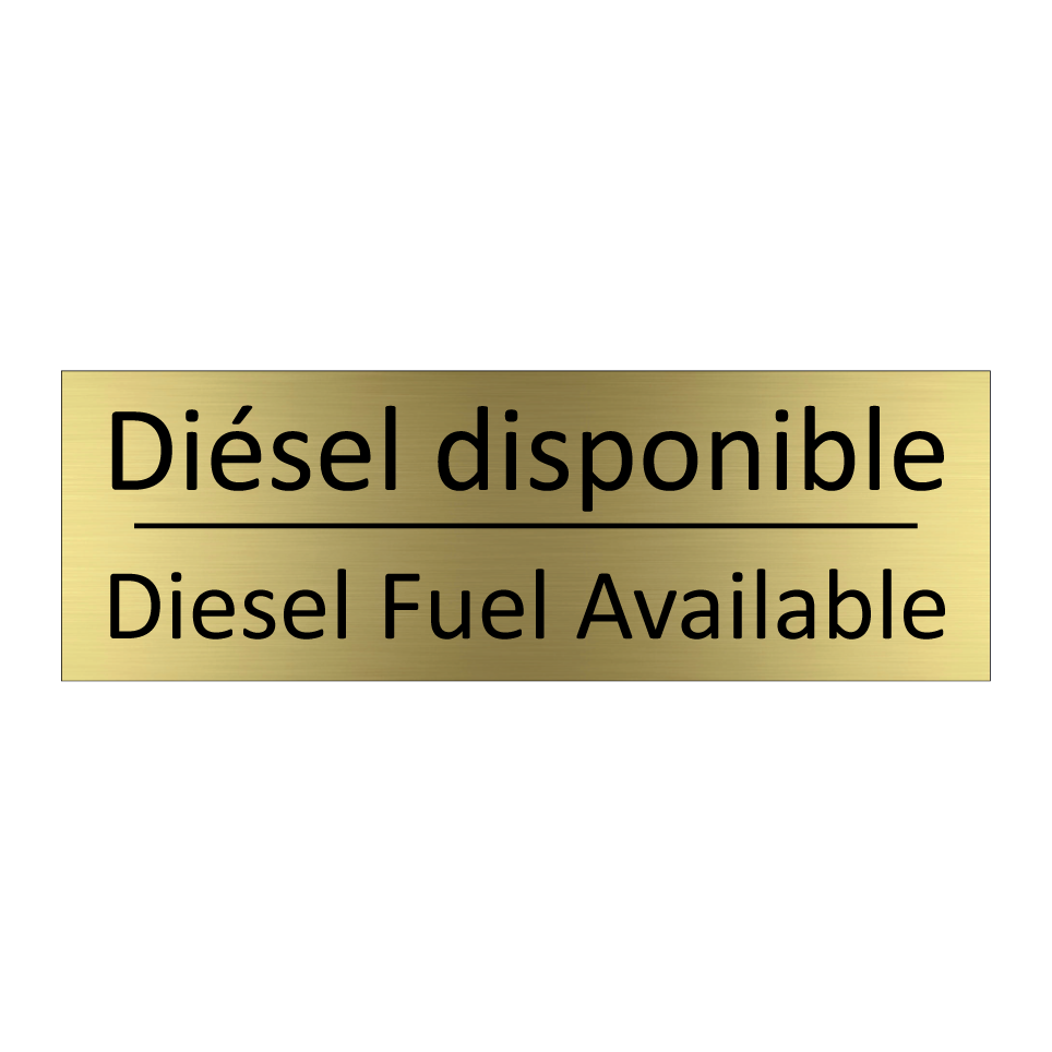 Diésel disponible - Diesel Fuel Available