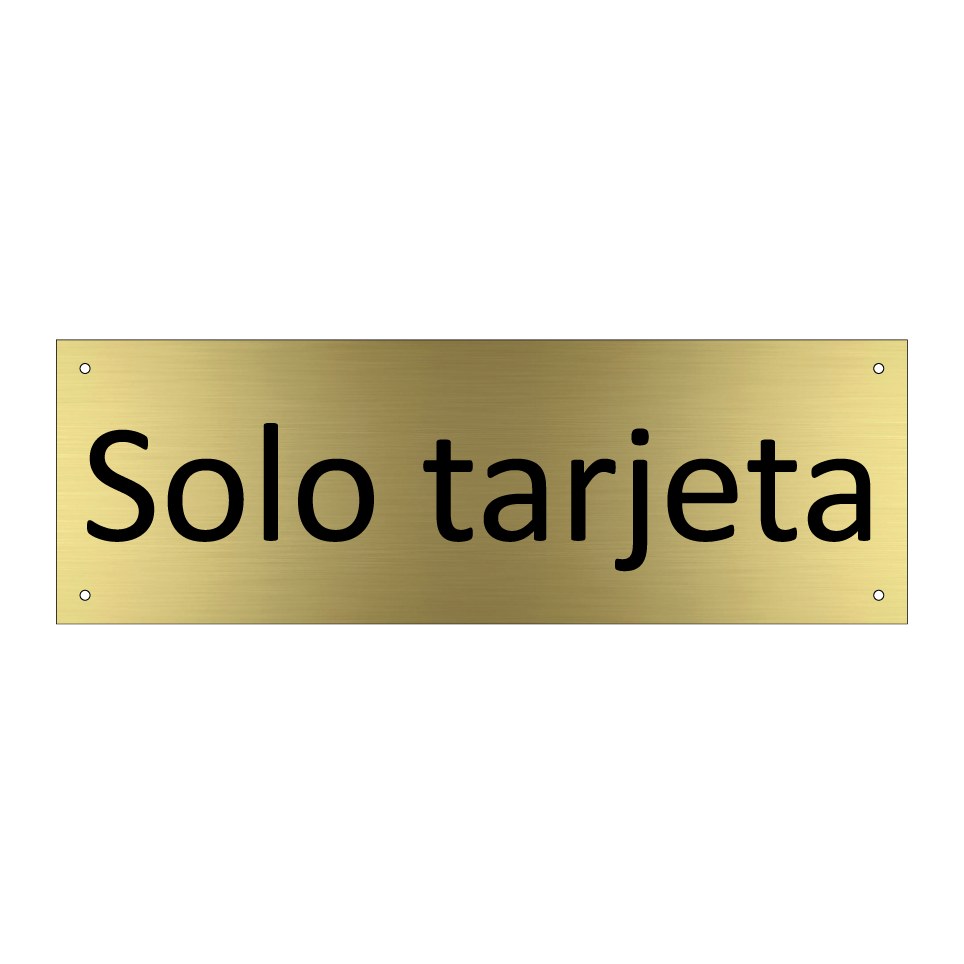 Solo tarjeta