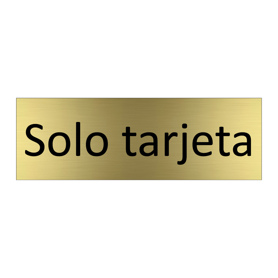 Solo tarjeta