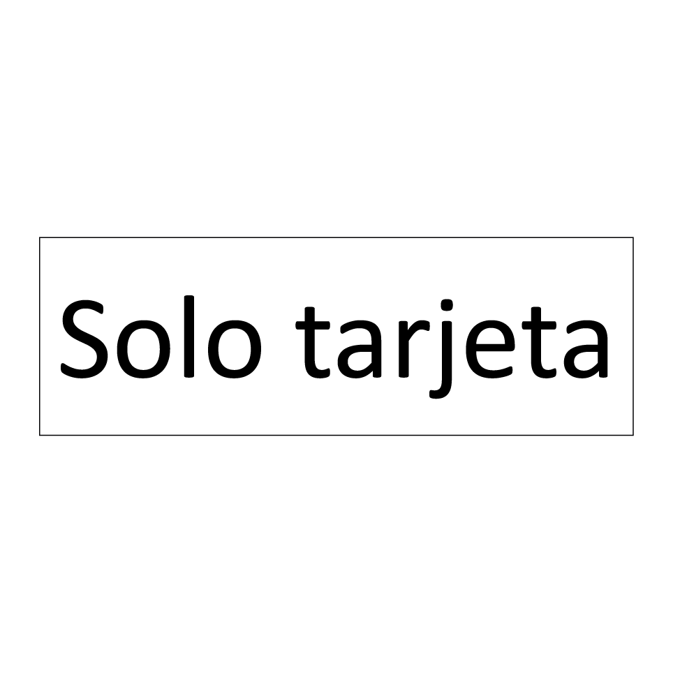 Solo tarjeta