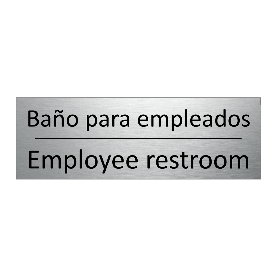 Baño para empleados - Employee restroom