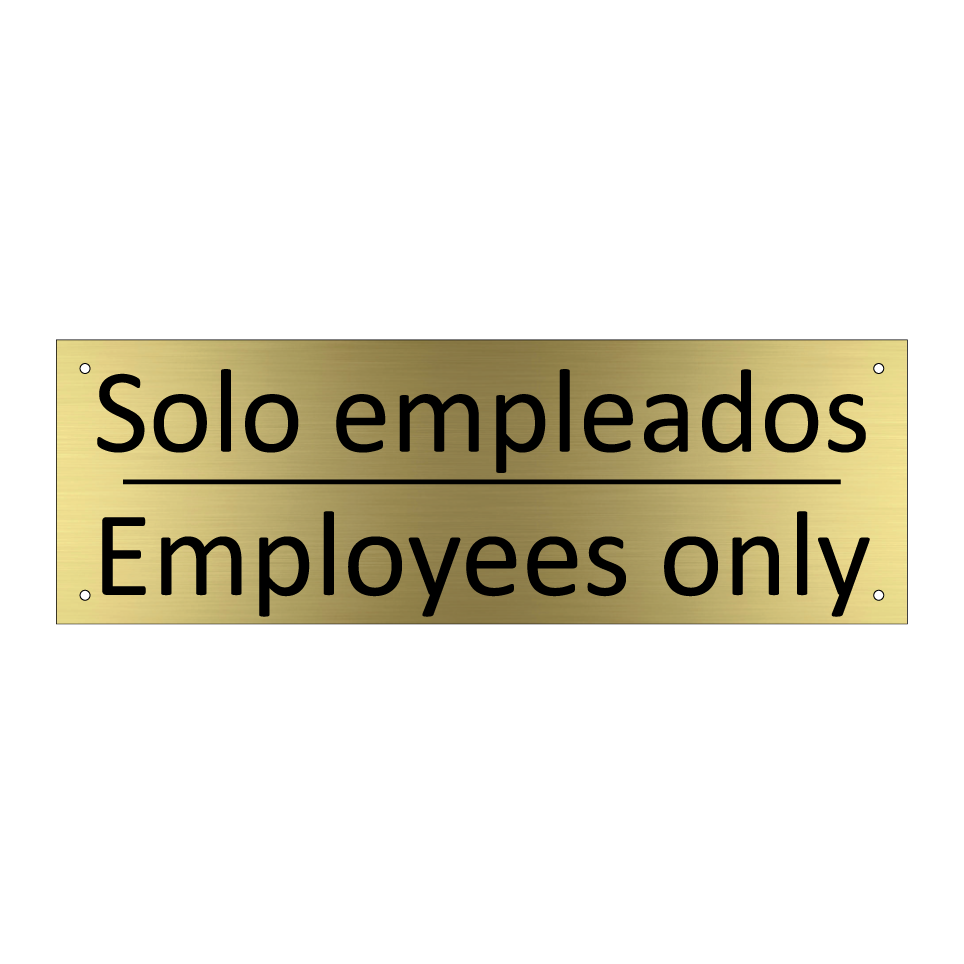 Solo empleados - Employees only