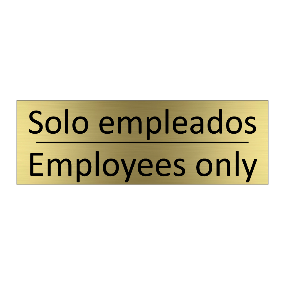 Solo empleados - Employees only
