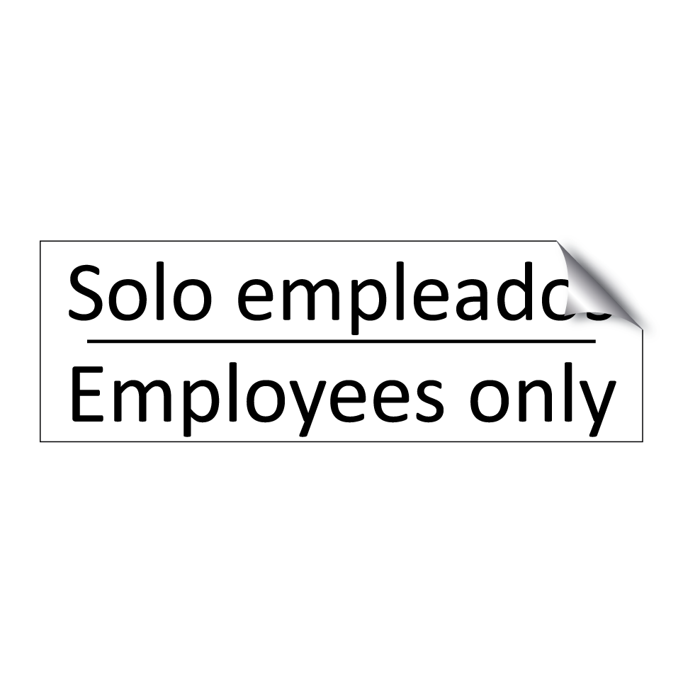 Solo empleados - Employees only