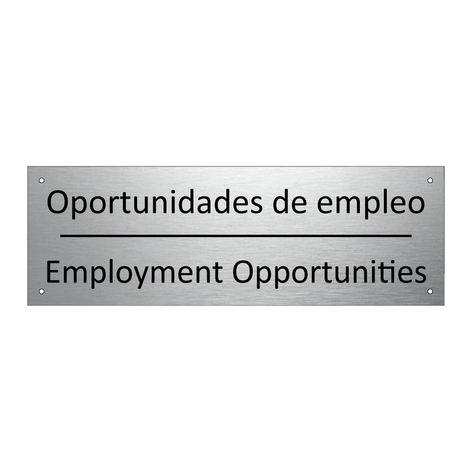 Oportunidades de empleo - Employment Opportunities