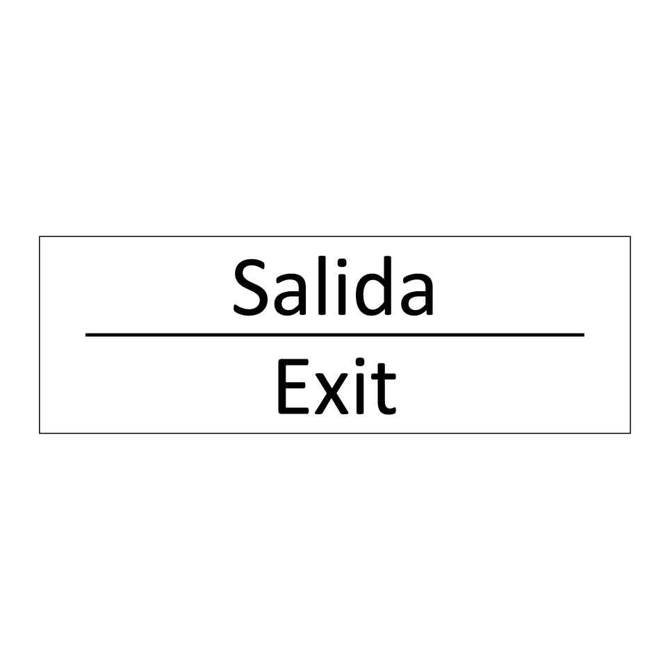 Salida - Exit