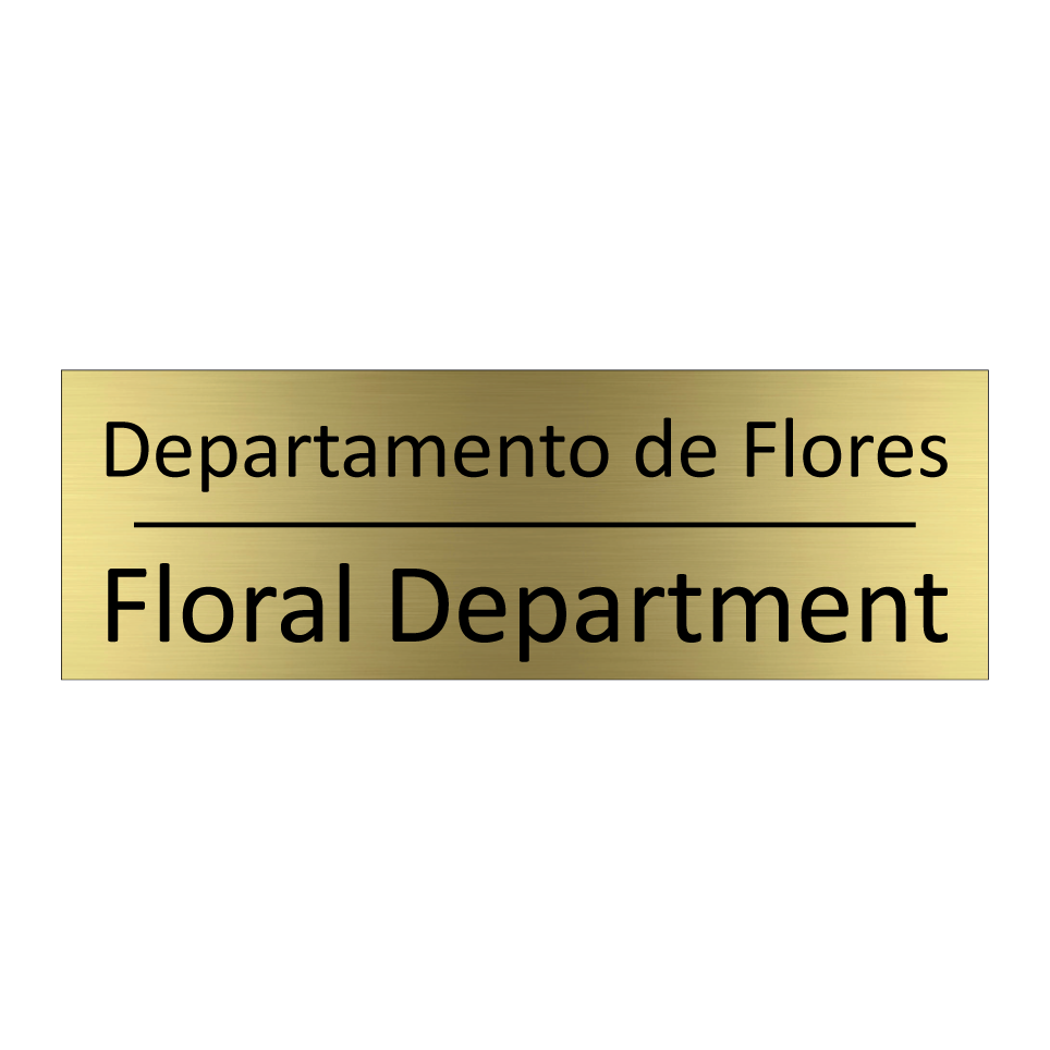 Departamento de Flores - Floral Department
