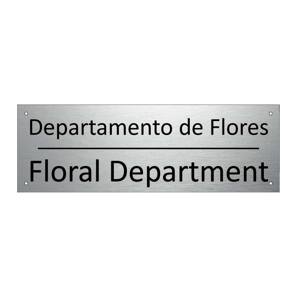 Departamento de Flores - Floral Department