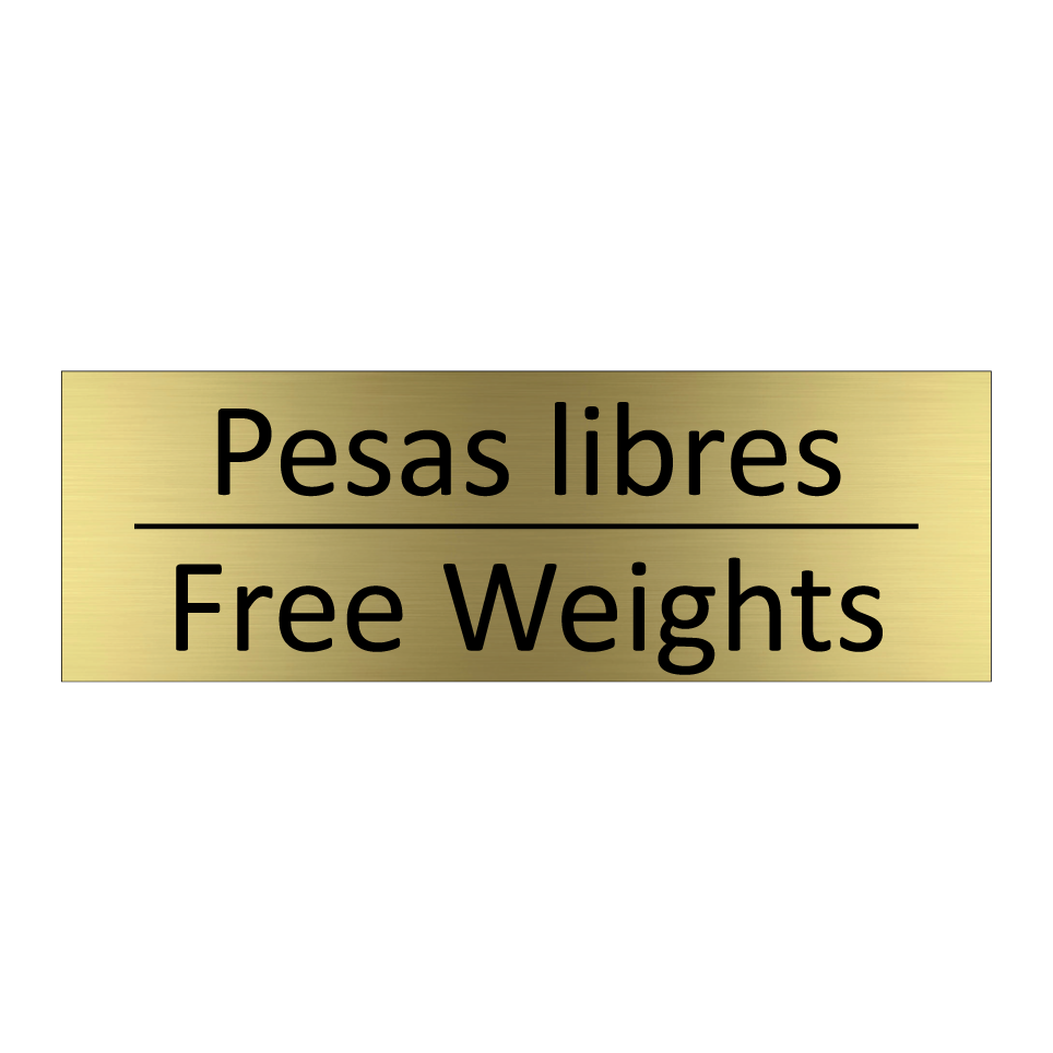 Pesas libres - Free Weights