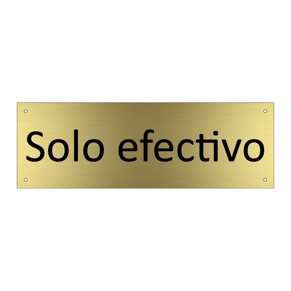 Solo efectivo