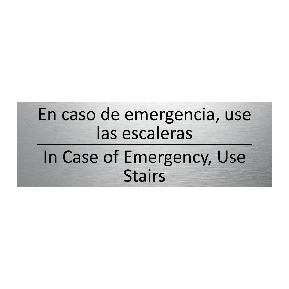 En caso de emergencia, use /.../ - In Case of Emergency, Use /.../