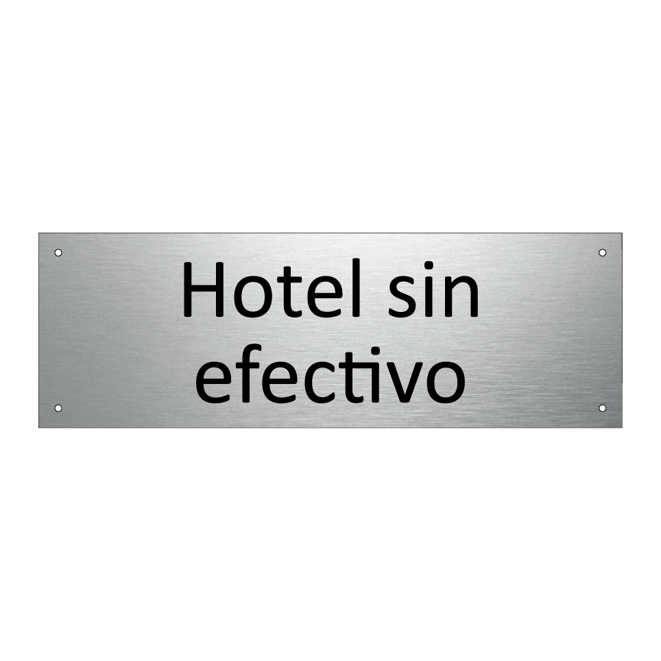 Hotel sin efectivo