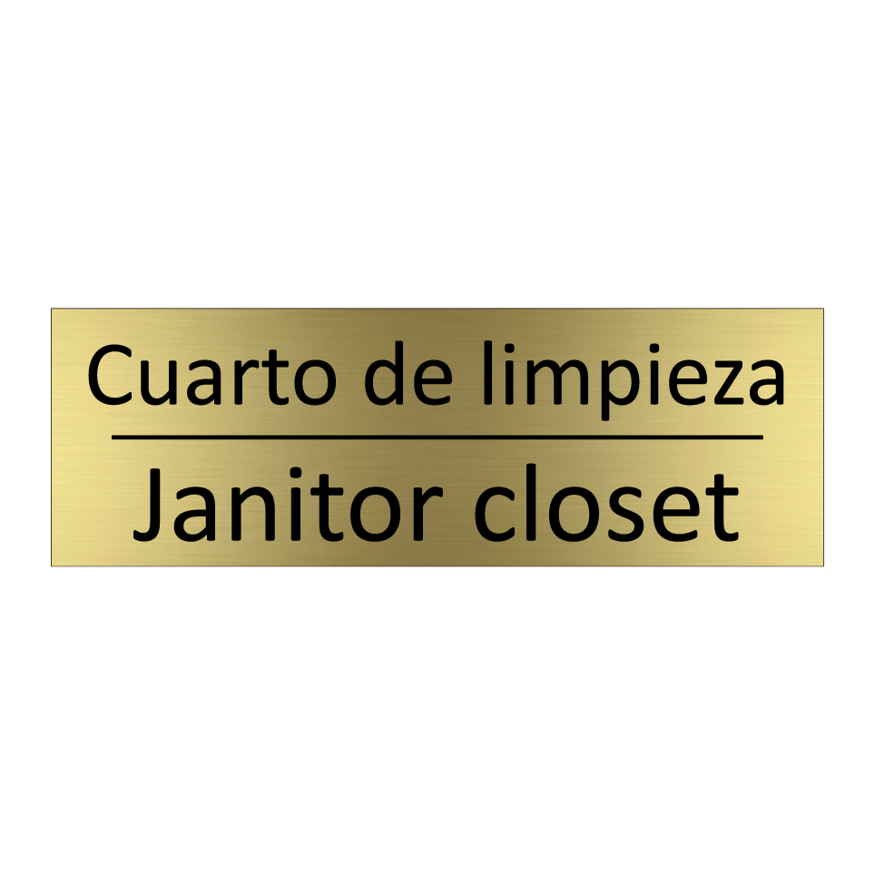 Cuarto de limpieza - Janitor closet