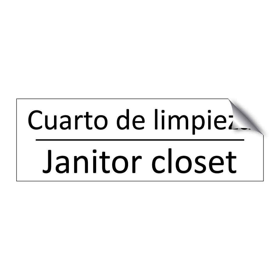 Cuarto de limpieza - Janitor closet