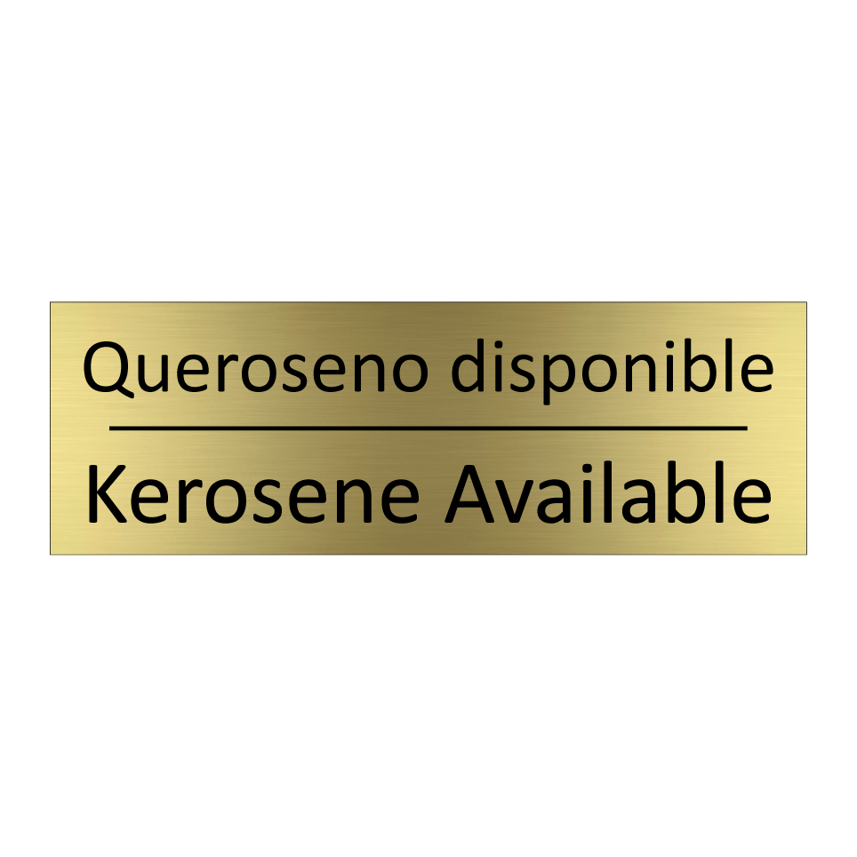 Queroseno disponible - Kerosene Available
