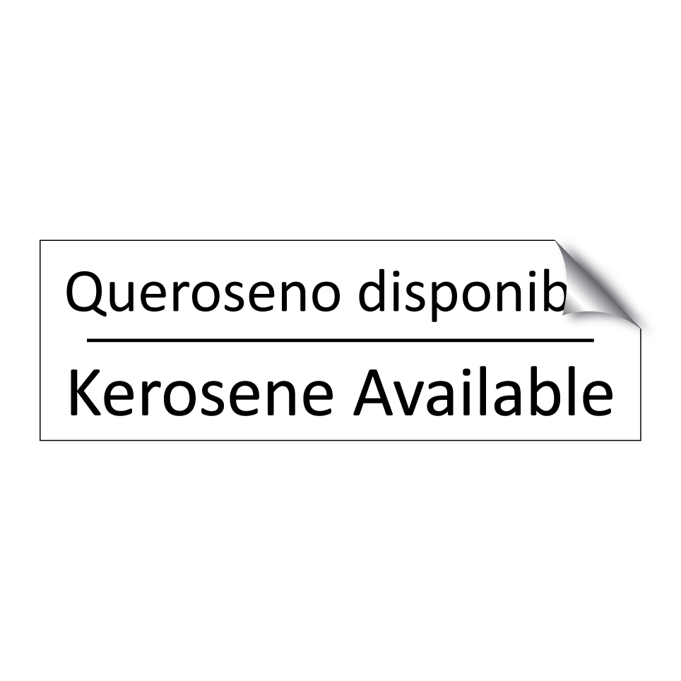 Queroseno disponible - Kerosene Available