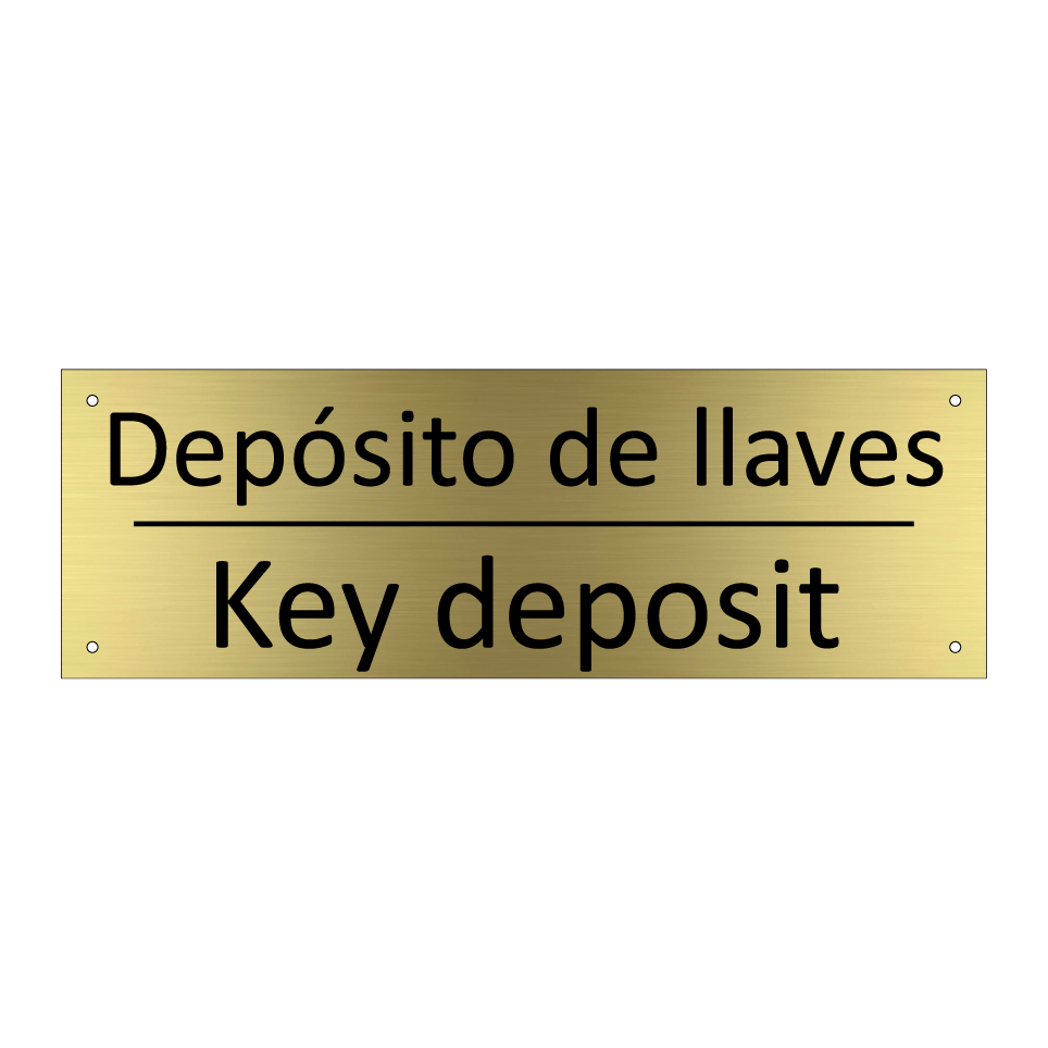 Depósito de llaves - Key deposit