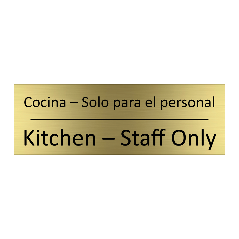 Cocina – Solo para el personal - Kitchen – Staff Only