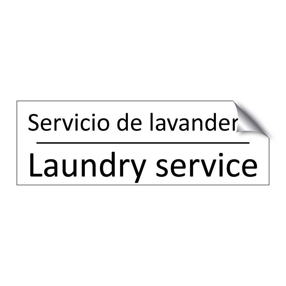 Servicio de lavandería - Laundry service