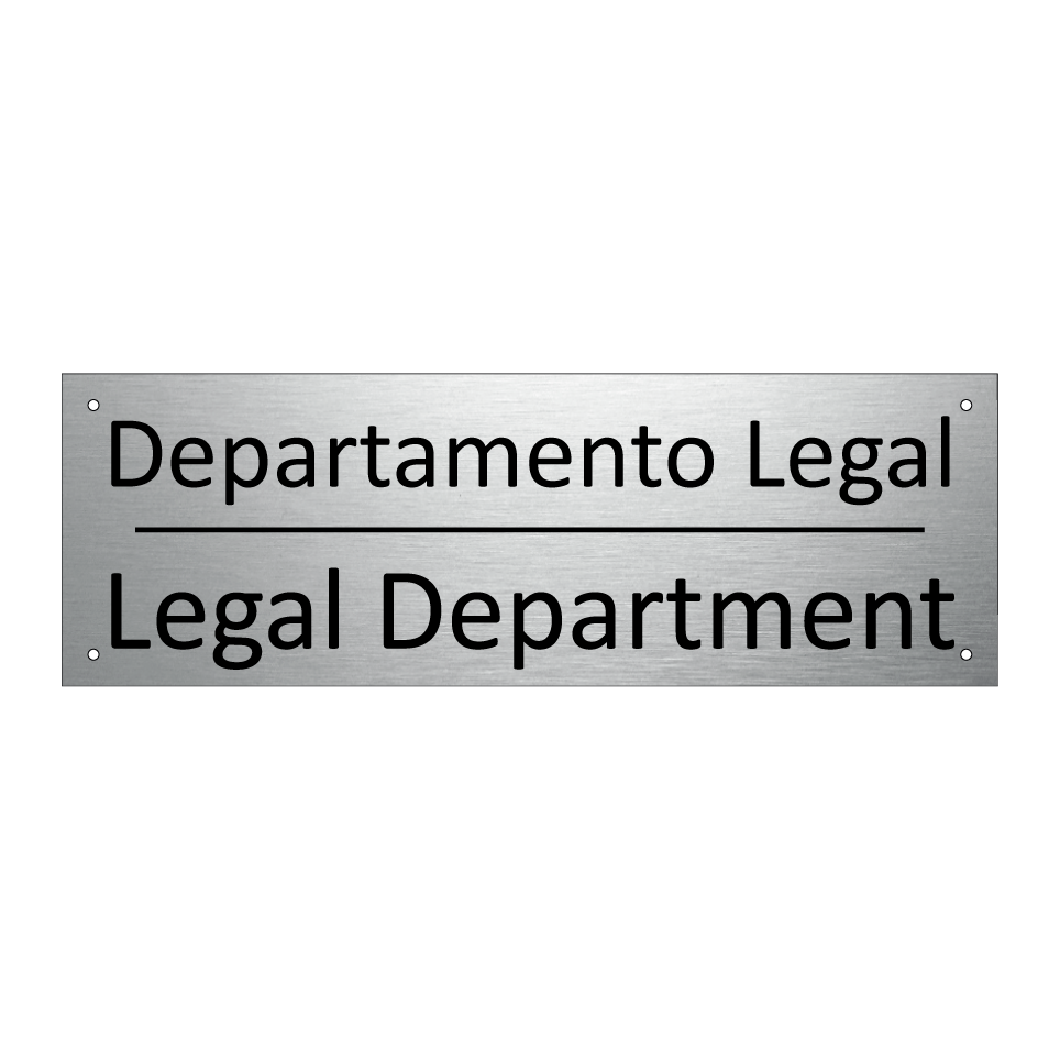 Departamento Legal - Legal Department