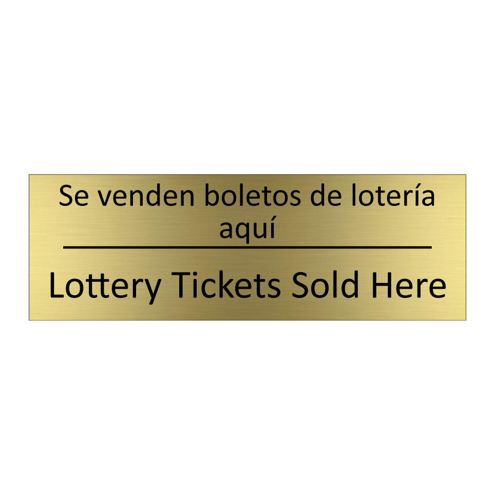 Se venden boletos de lotería /.../ - Lottery Tickets Sold Here