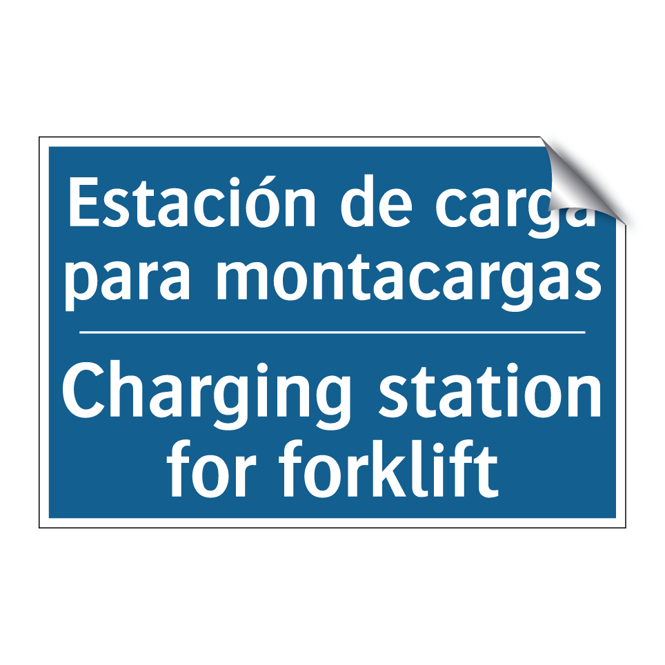 Estación de carga para montacargas /.../ - Charging station for forklift