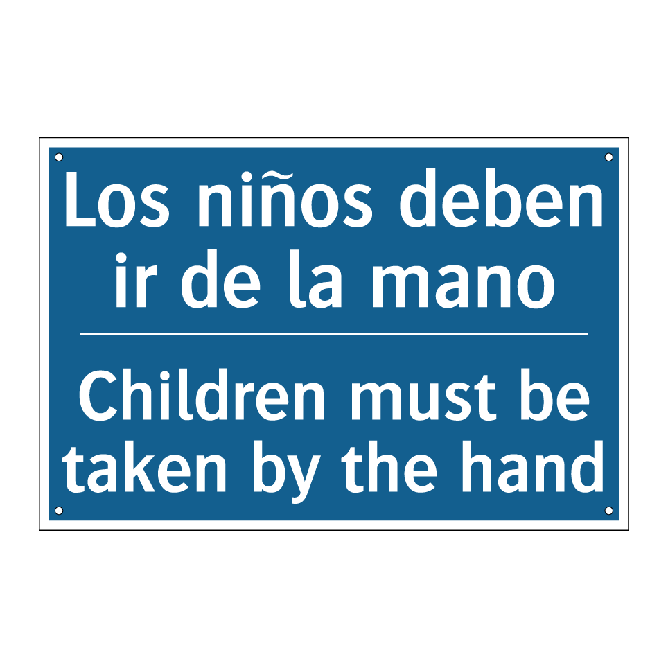 Los niños deben ir de la mano - Children must be taken by the /.../