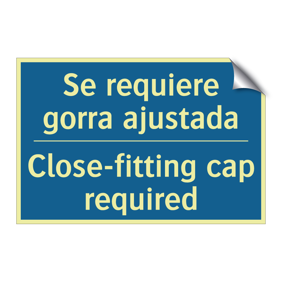Se requiere gorra ajustada - Close-fitting cap required