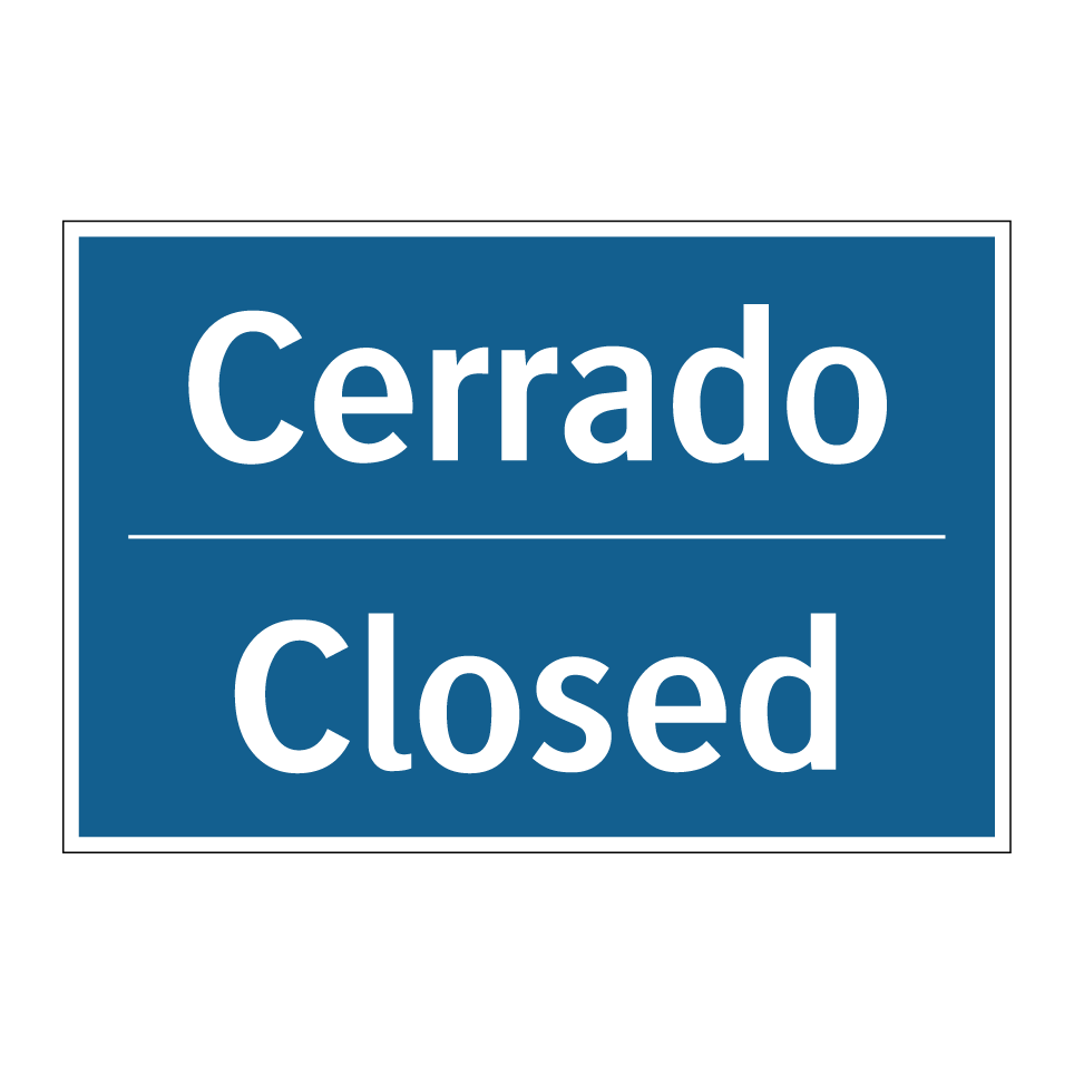 Cerrado - Closed