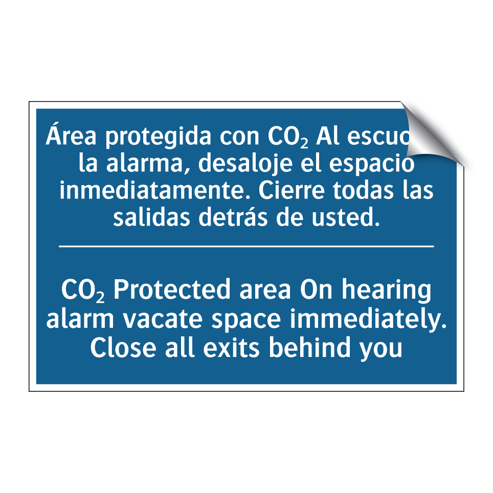 Área protegida con CO₂ Al escuchar /.../ - CO₂ Protected area On hearing /.../