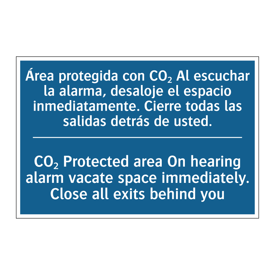 Área protegida con CO₂ Al escuchar /.../ - CO₂ Protected area On hearing /.../