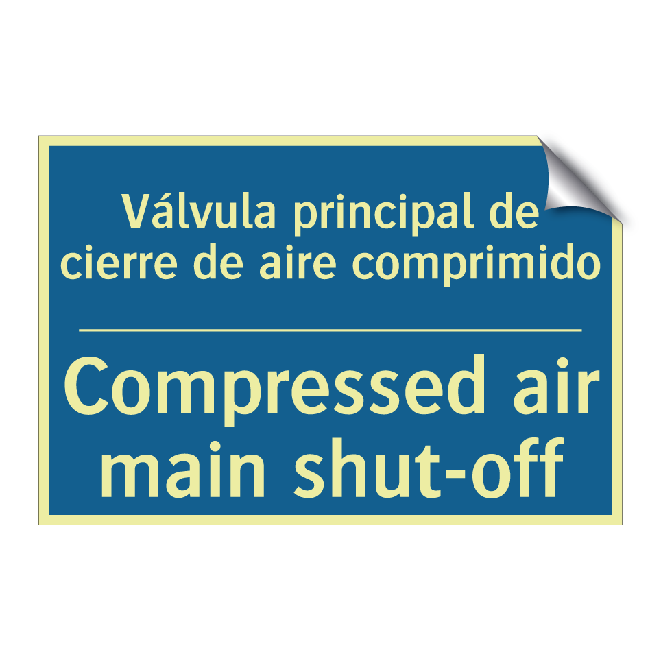 Válvula principal de cierre de /.../ - Compressed air main shut-off