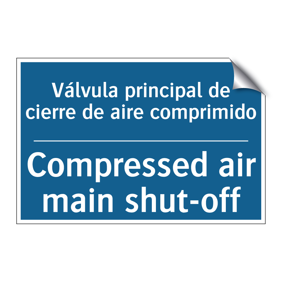 Válvula principal de cierre de /.../ - Compressed air main shut-off