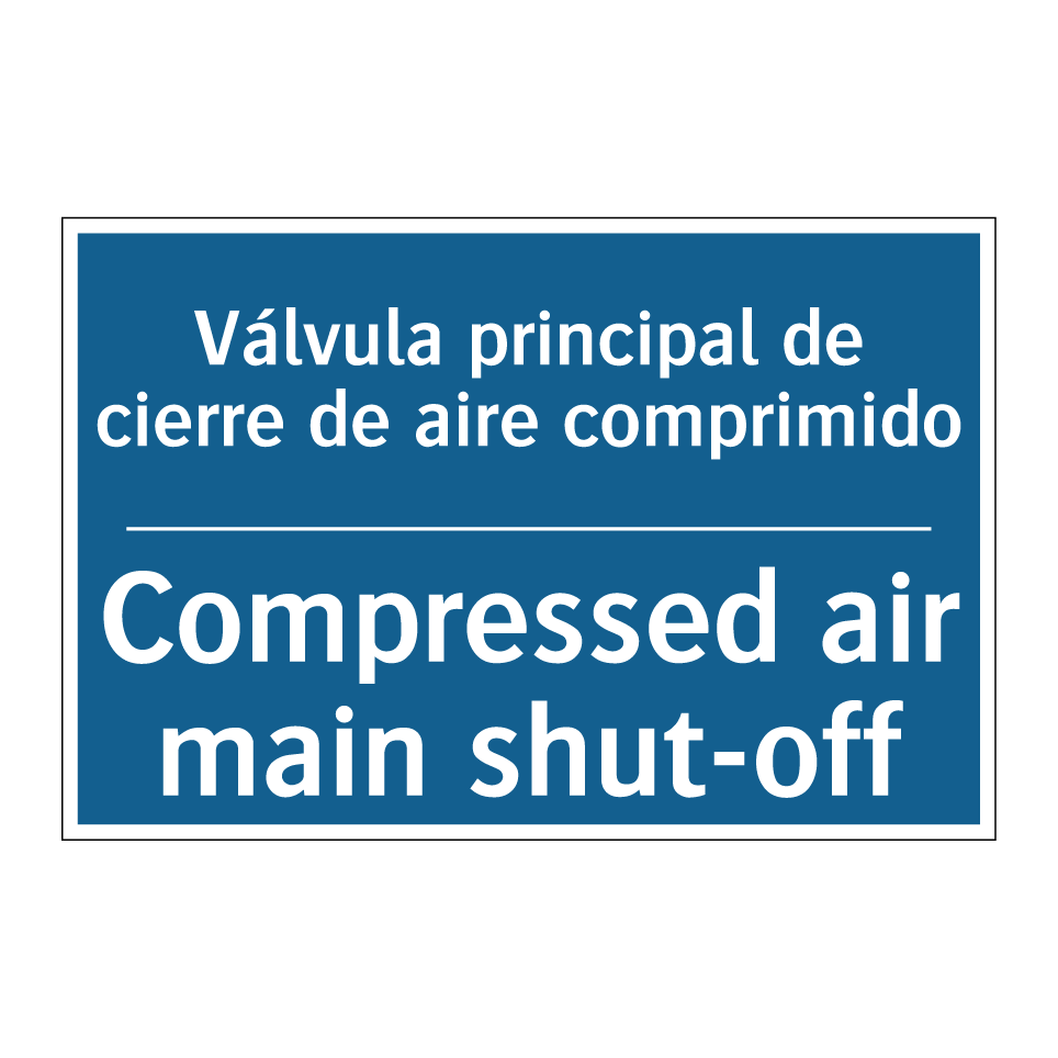 Válvula principal de cierre de /.../ - Compressed air main shut-off