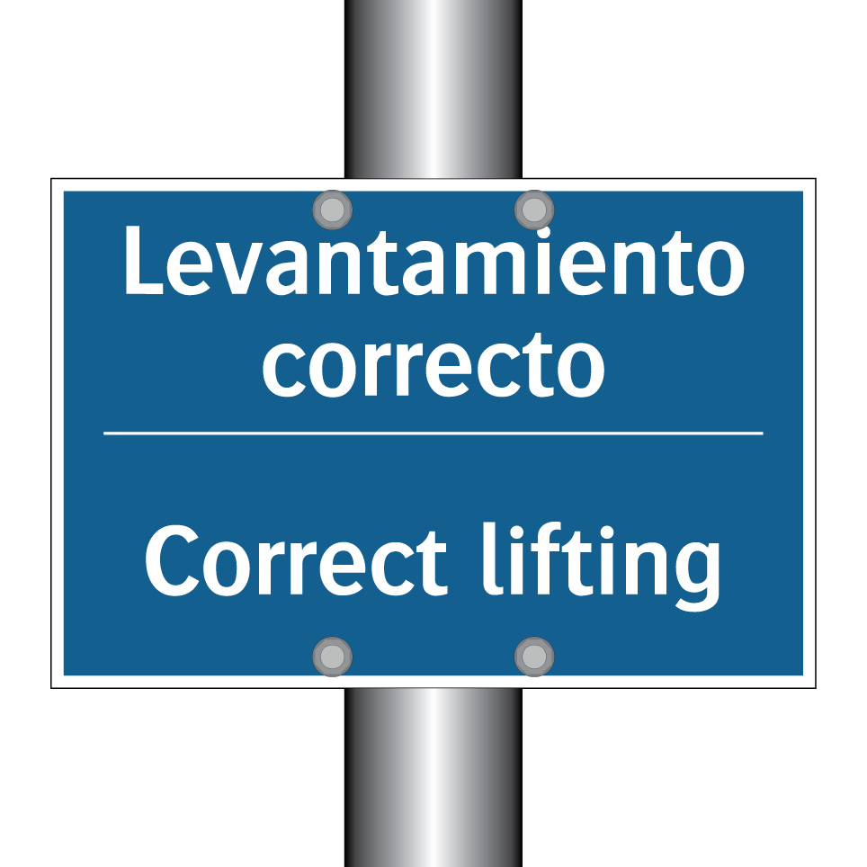 Levantamiento correcto - Correct lifting