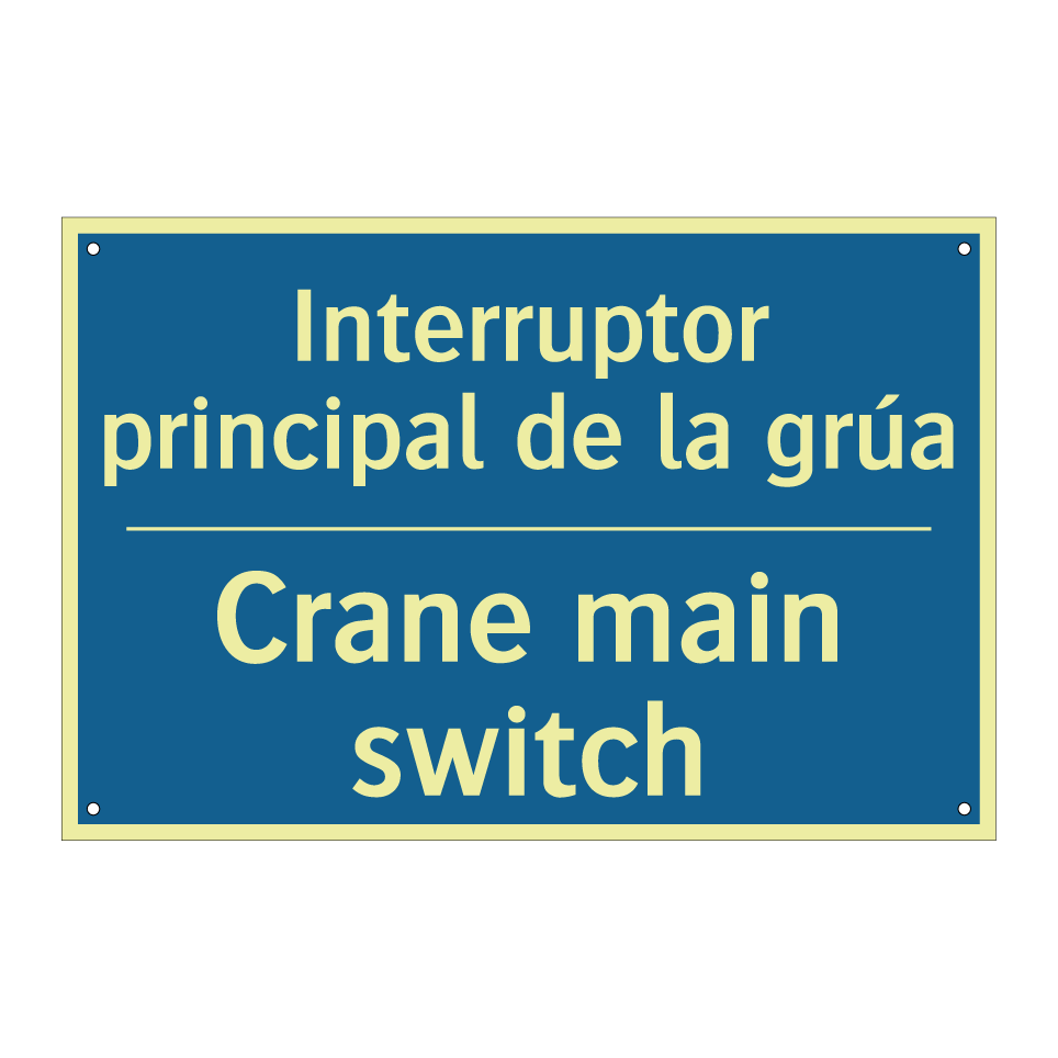 Interruptor principal de la grúa /.../ - Crane main switch