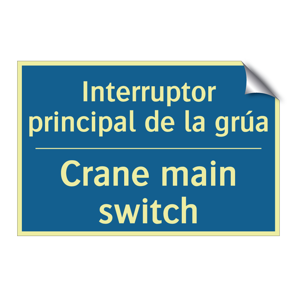 Interruptor principal de la grúa /.../ - Crane main switch