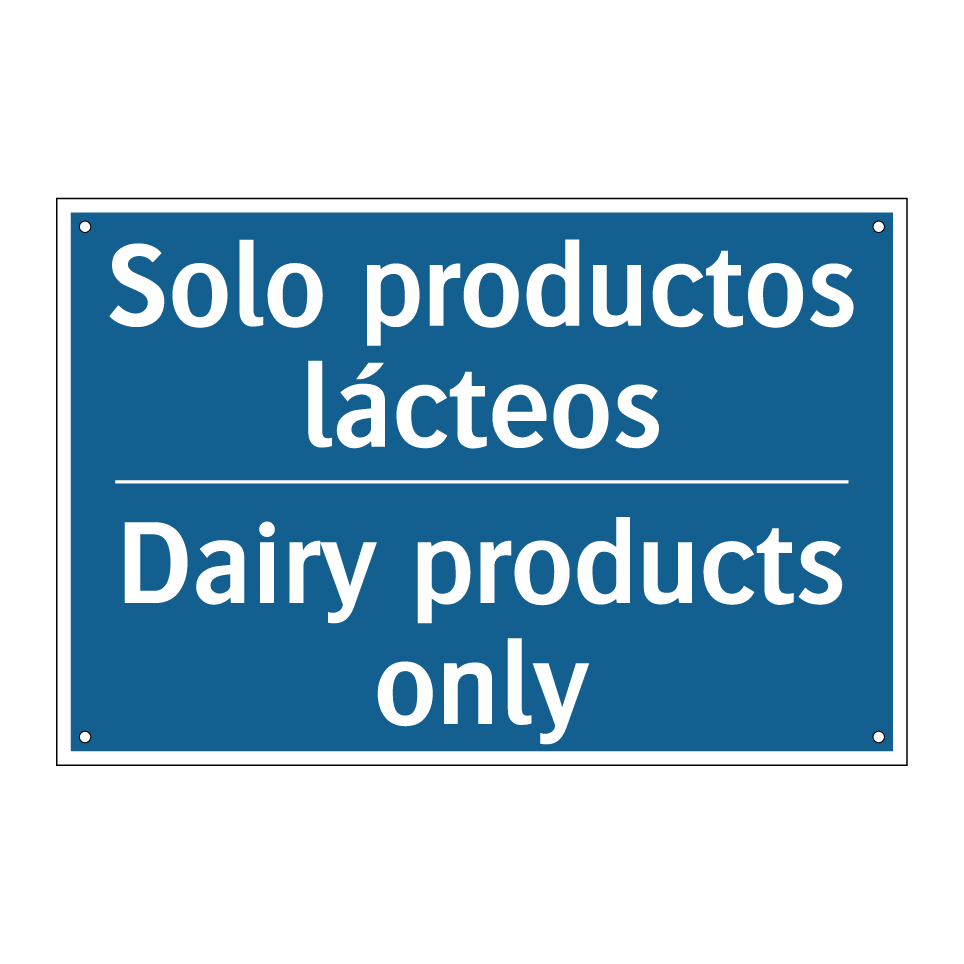 Solo productos lácteos - Dairy products only