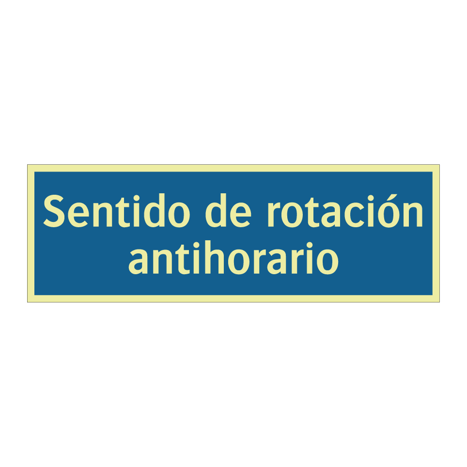 Sentido de rotación antihorario
