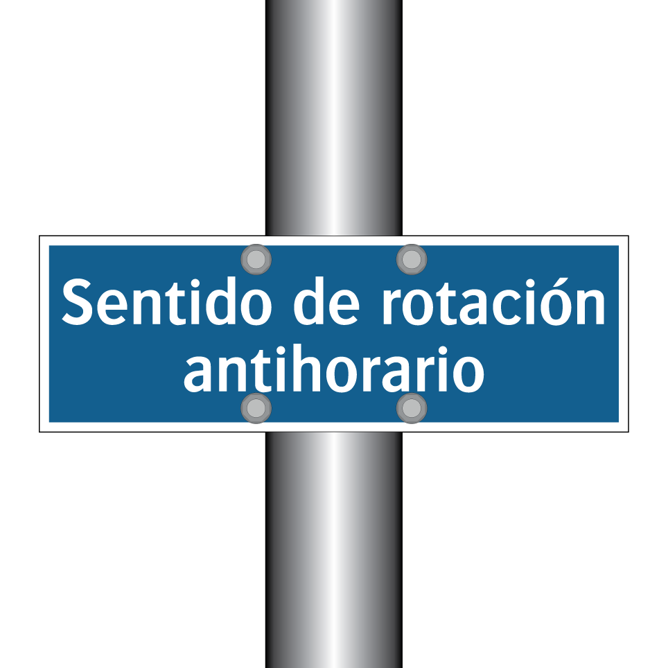 Sentido de rotación antihorario