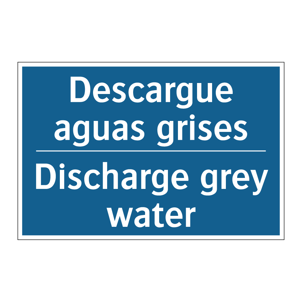 Descargue aguas grises - Discharge grey water