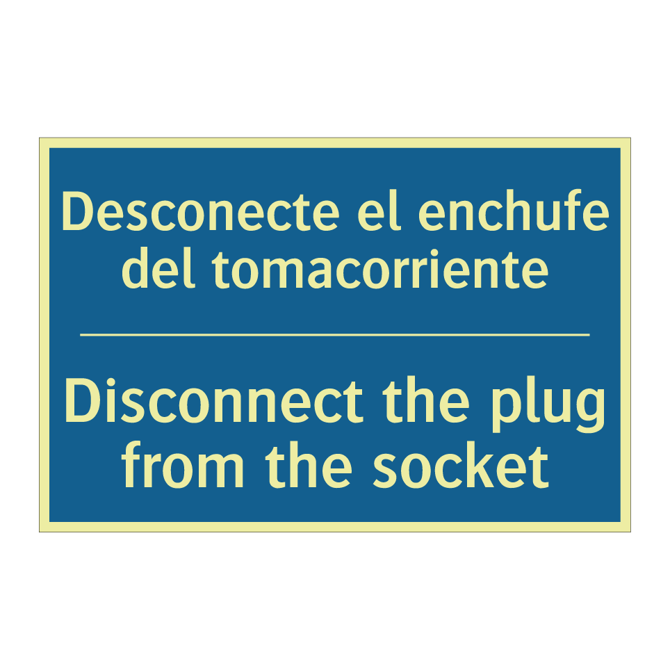 Desconecte el enchufe del tomacorriente /.../ - Disconnect the plug from the socket /.../