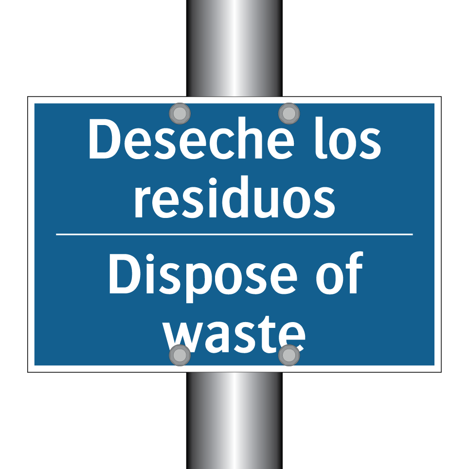 Deseche los residuos - Dispose of waste
