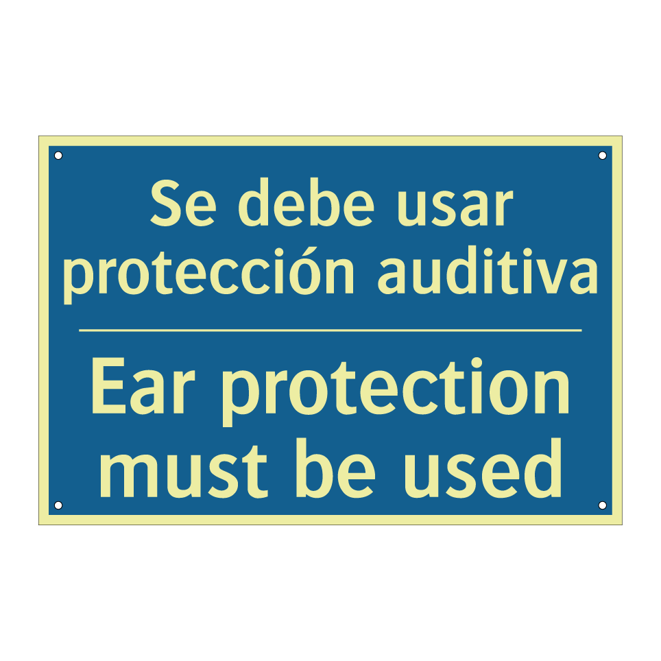 Se debe usar protección auditiva /.../ - Ear protection must be used