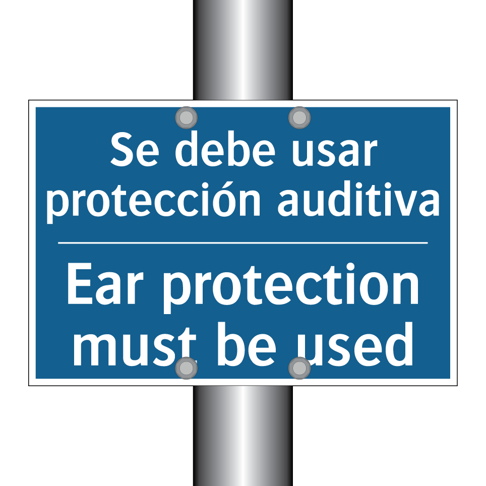 Se debe usar protección auditiva /.../ - Ear protection must be used